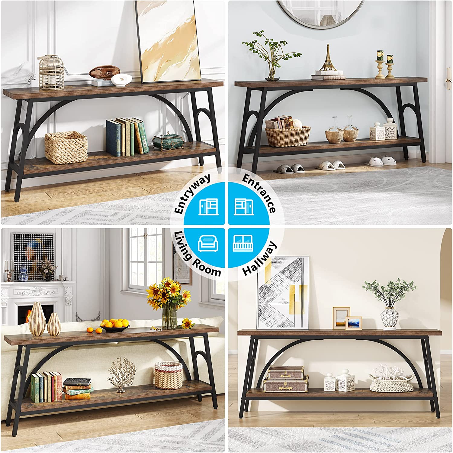 2 Tier Console Table - 70.8