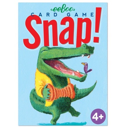 EEBOO Snap Card Game - Fun & Educational Matching Game for Kids & Families - Perfect for Parties, Travel & Indoor Play