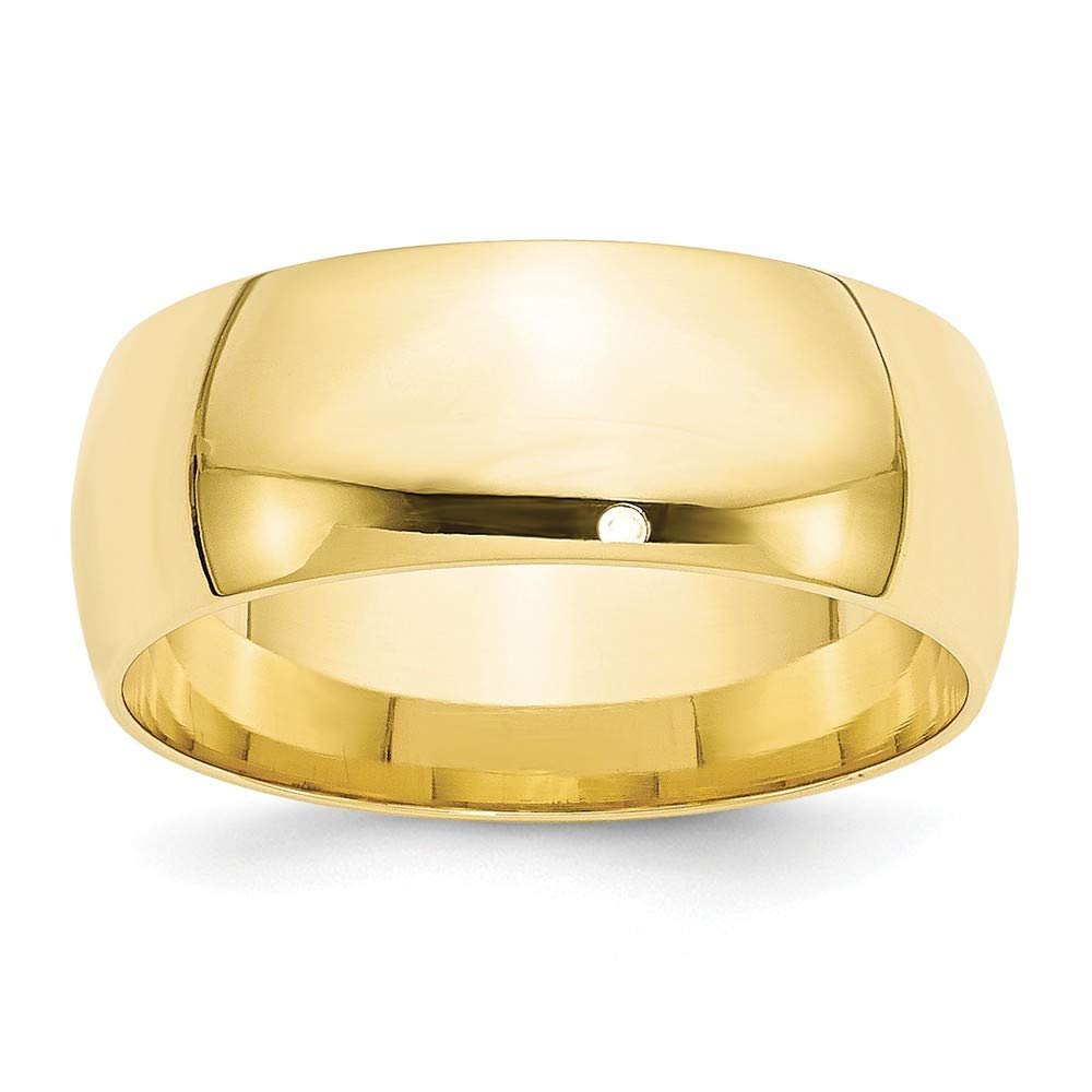 10K Gold Comfort Fit Band Ring for Women - White Gold & Yellow Gold, 2mm to 8mm Width, Sizes 4-12 | Wedding Bands, Anniversary Gifts, Everyday Jewelry & Stackable Rings