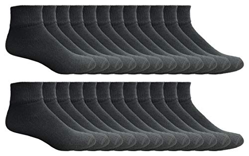 24 Pairs Black Socks Size 4-6
