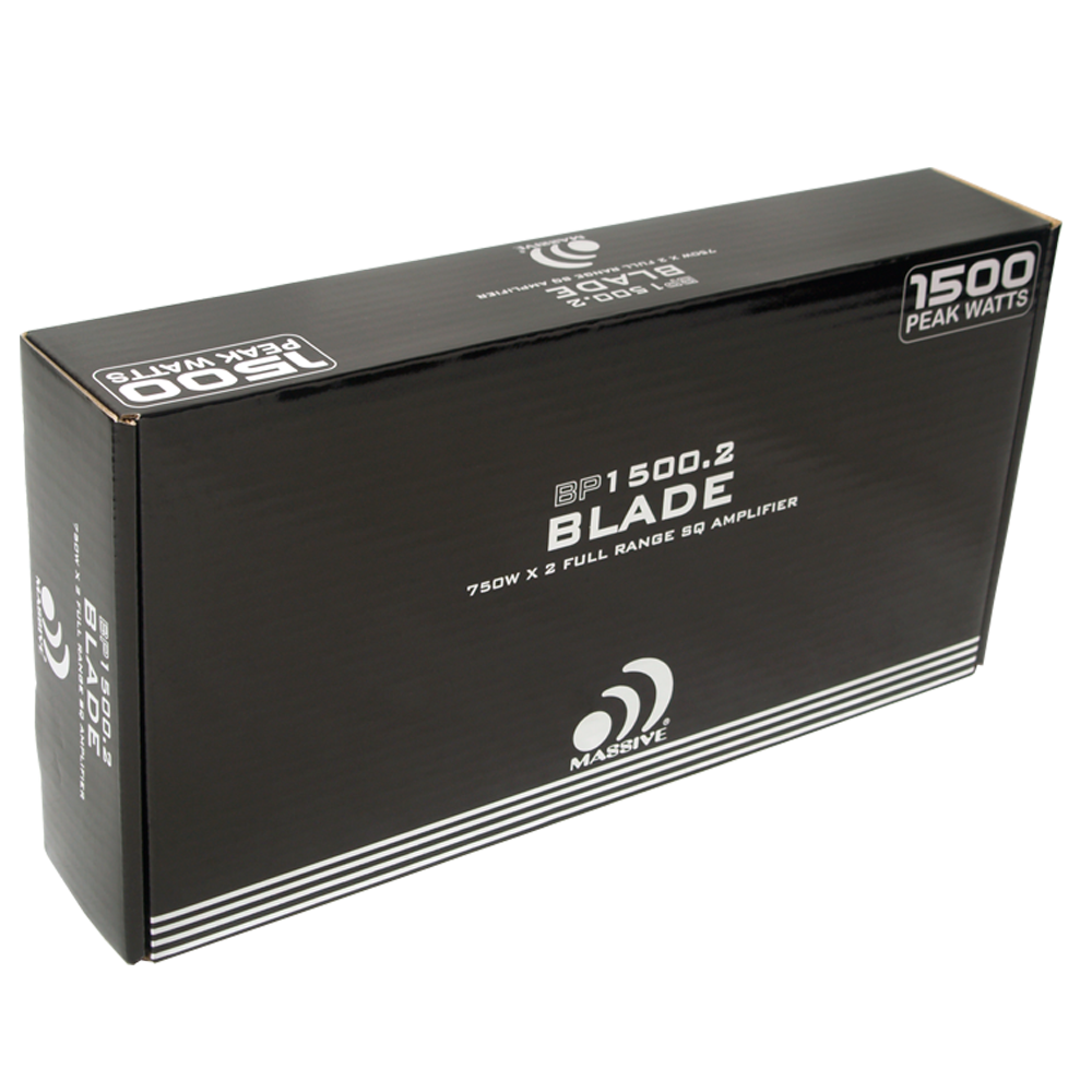BP1500.2 240 Watts RMS x 2 @ 4 Ohm 2 Channel Car Audio Amplifier - Powerful Bass Boost for Car Stereo System, Home Theater, and DJ Setup