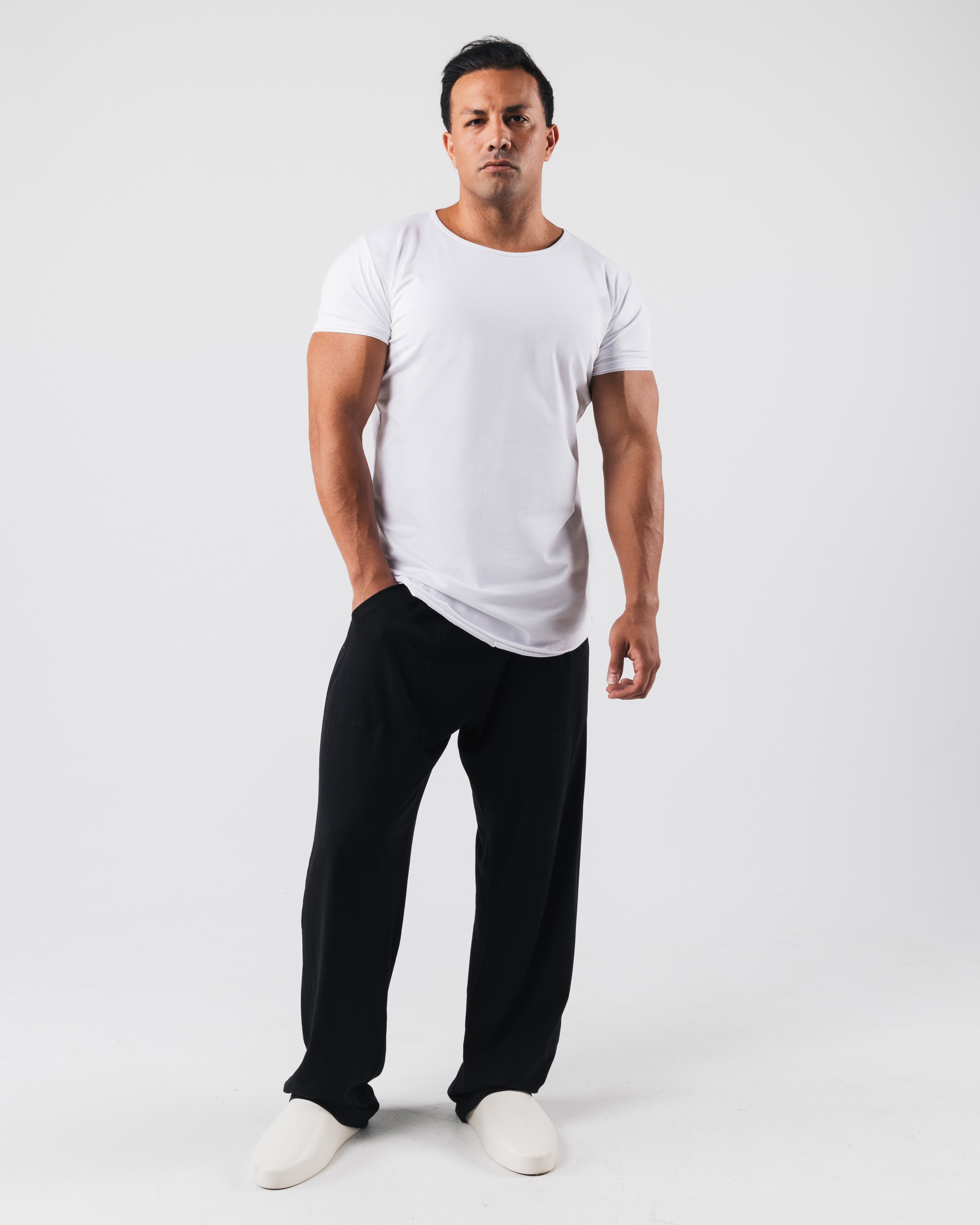 Essential Scoop Neck T-Shirt for Women - Soft & Comfortable White Tee - Perfect for Casual Wear, Layering & Everyday Outfits