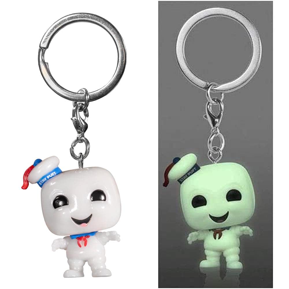 Funko Pocket POP! Ghostbusters Stay Puft Marshmallow Man Glow in The Dark Exclusive Vinyl Figure - Perfect for Collectors, Movie Fans & Night Light Decor