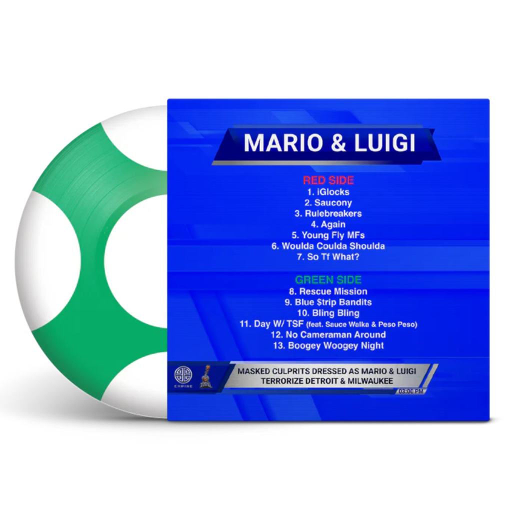 Mario & Luigi Picture Disc LP - Limited Edition Vinyl Record for Nintendo Fans - Perfect for Gaming Rooms & Music Collectors