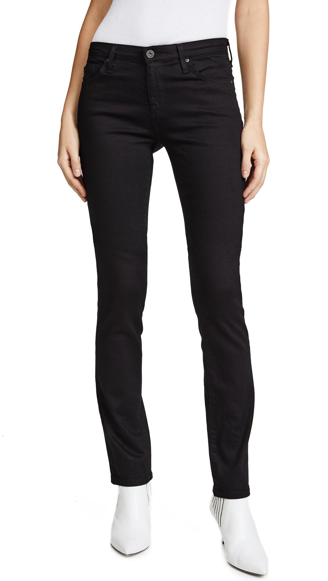 AG Adriano Goldschmied Women's Harper Straight Leg Jeans - High Waist Slim Fit Denim Pants for Casual Wear & Everyday Outfits