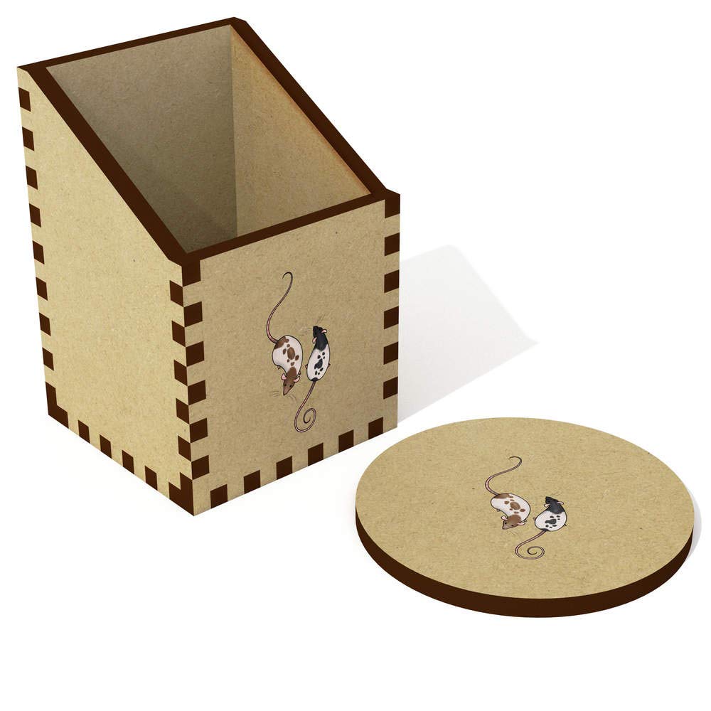 Azeeda 'Rats' Desk Organizer & Pencil Holder - Funny Office Desk Accessory for School, Home, and Work (DT00077660)