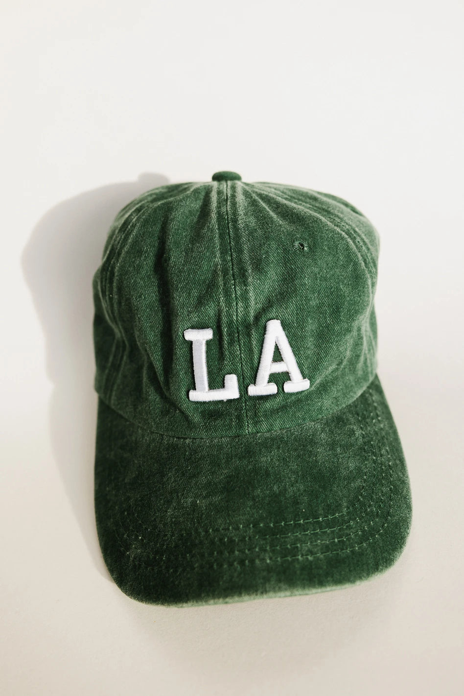 Emerald Green LA Baseball Cap for Men & Women - Adjustable Snapback Hat for Sports, Outdoor & Casual Wear