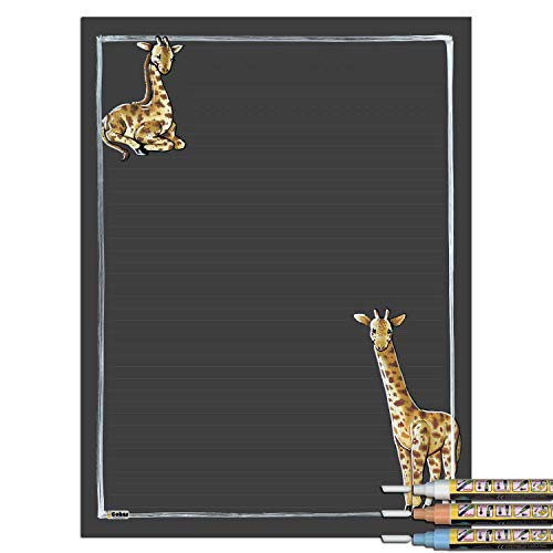 Giraffe With 3 Pastel Markers