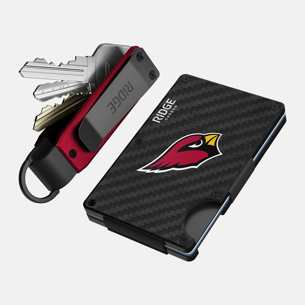Arizona Cardinals Carbon Fiber 3K Car Accessories - Premium Steering Wheel Cover & Interior Trim Kit for NFL Fans | Perfect for Game Day & Road Trips