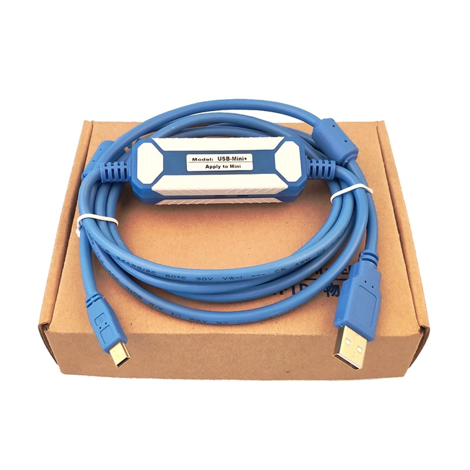 AJOHBM A5/A6 Series Servo Drive Debug Cable USB-Mini Programming Cable (USB-Mini-Isolated, 2m) - Perfect for Industrial Automation, CNC Machines & Robotics Control Systems