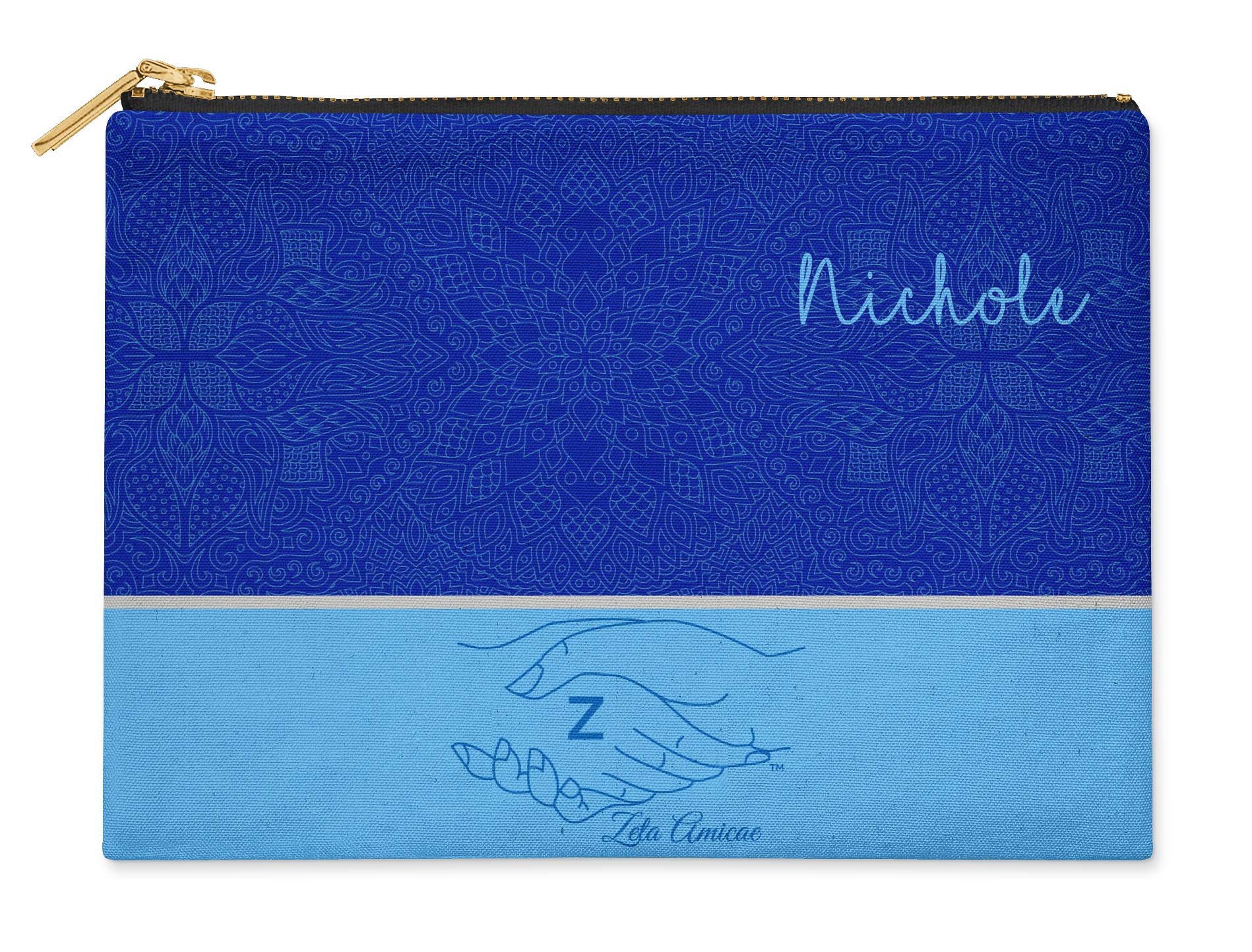 Zeta Phi Beta Sorority Cosmetic Bag - Official Greek Makeup Pouch & Travel Organizer for College Sisters | Perfect for Sorority Events, Campus Life, and Sisterhood Gifts