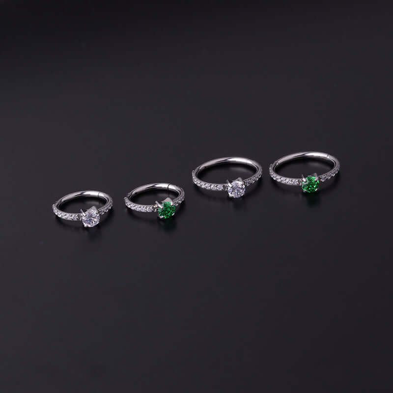 16G Small Cartilage Hoop Earrings - Septum Huggie Nose Rings for Women | HSPJ712 | Perfect for Daily Wear, Piercing Jewelry Gift for Her