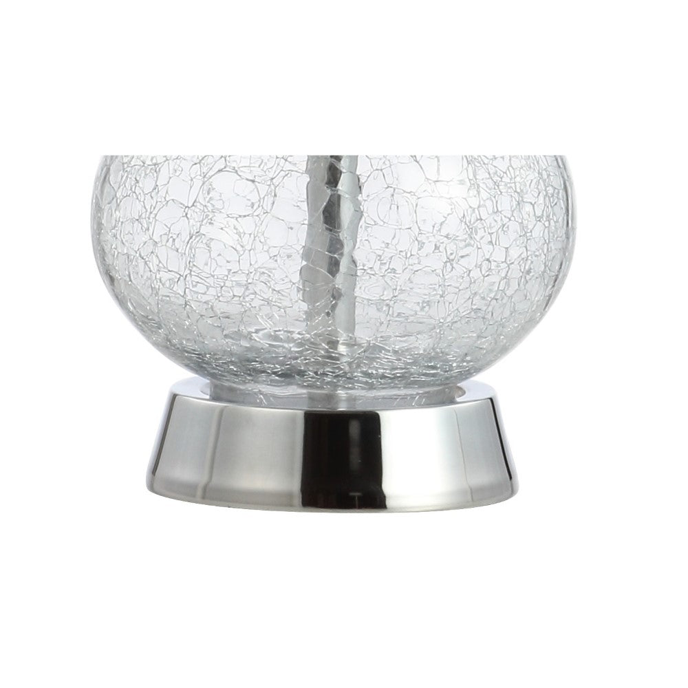 Playa 21 Modern LED Table Lamp - Metal & Bubble Glass Design for Bedroom, Living Room, Office - Warm White Dimmable Lighting for Home Decor