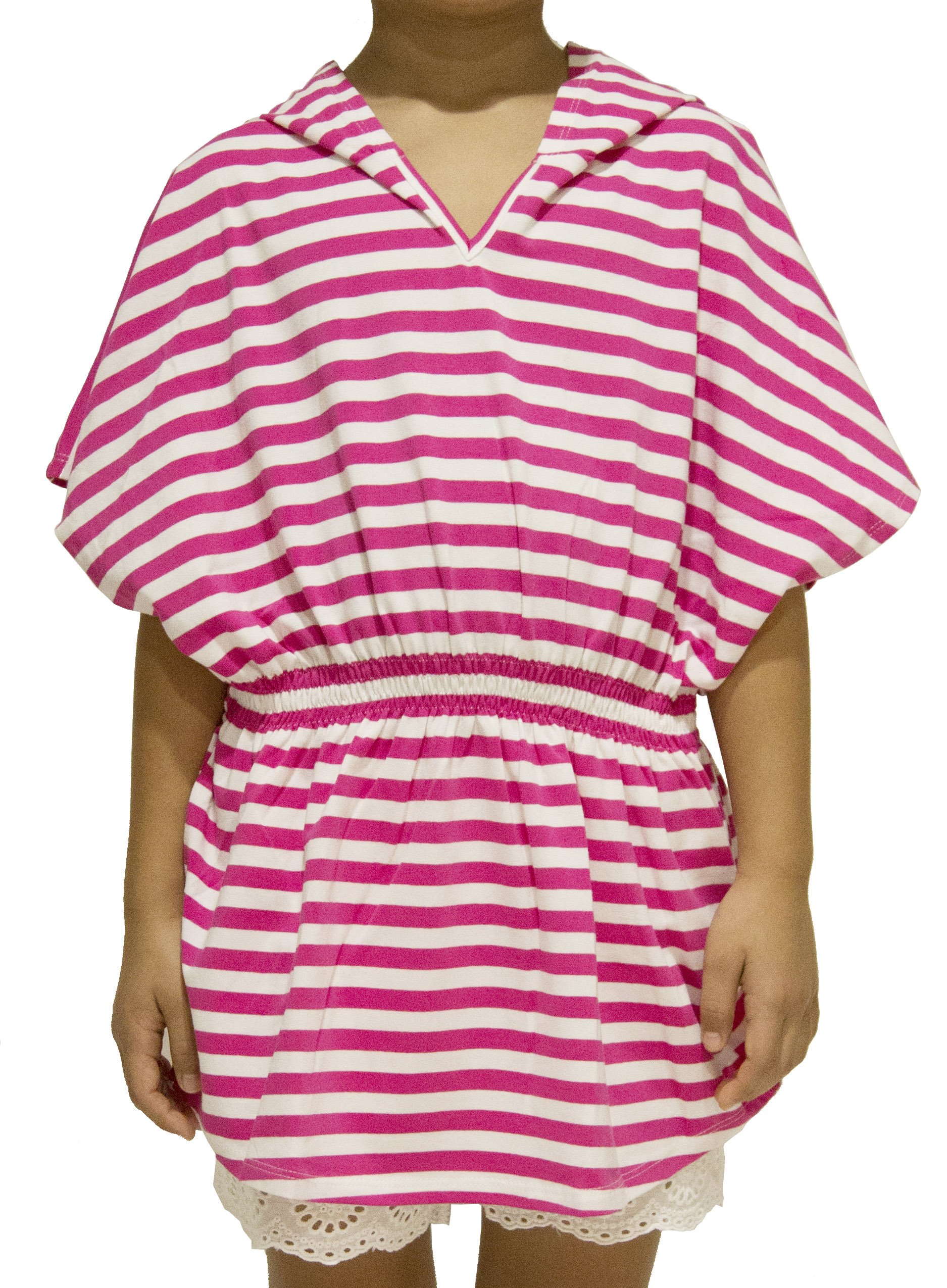 Cute Girls' Jersey Beach Cover Up - Lightweight Swimwear Cover-Up for Summer, Pool, and Beach Outings