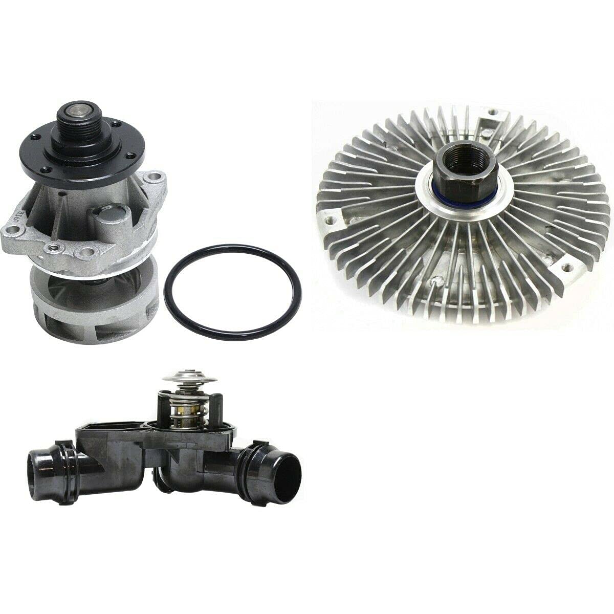 BMW 325Ci Water Pump Replacement Kit (2001-2006) - High Performance Coolant Pump with Installation Gasket & Hardware - Perfect for Engine Cooling System Repair & Maintenance