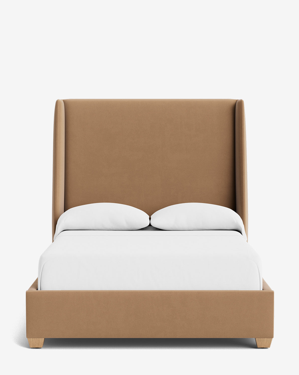 Walt Bed Tall Headboard - Queen Size Upholstered Bed Frame with Adjustable Height - Perfect for Modern Bedroom Decor & Small Spaces