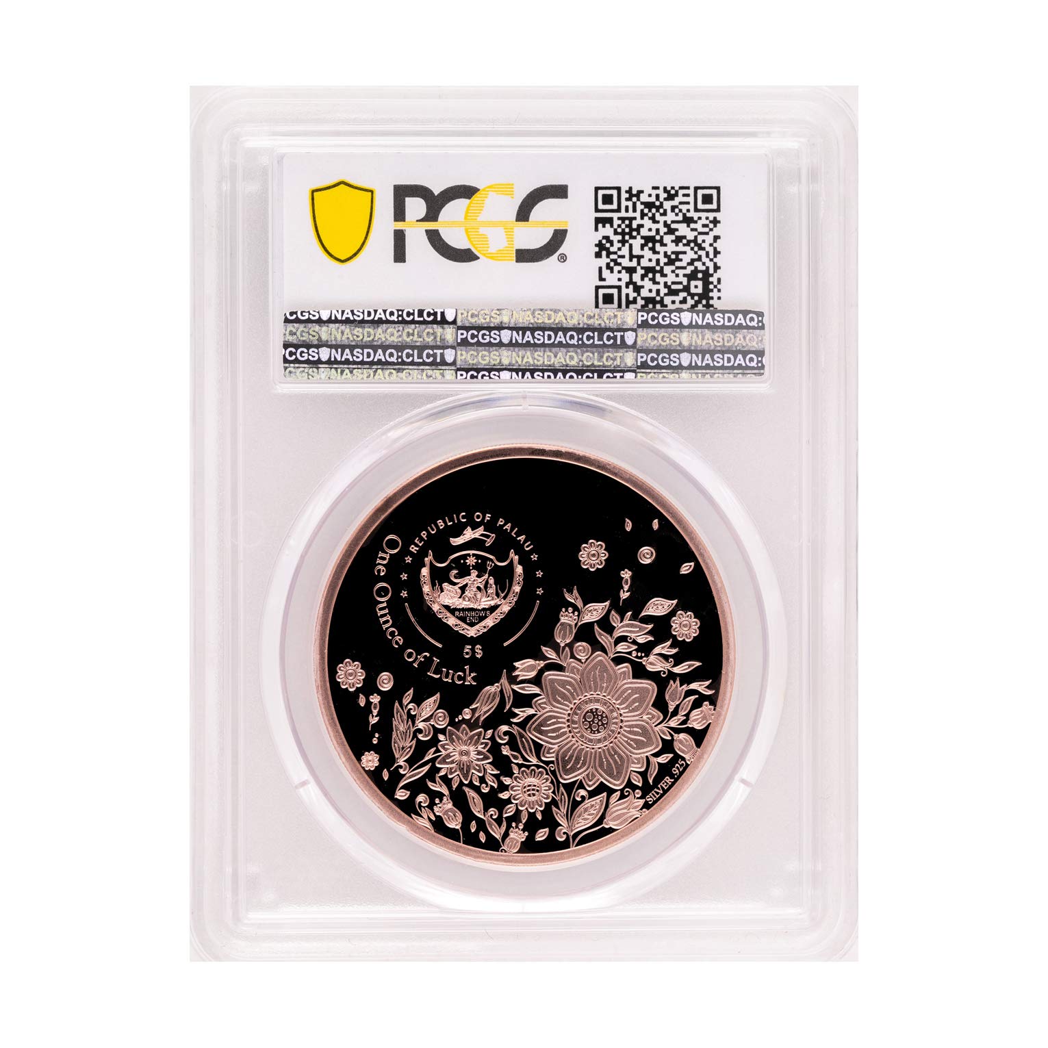 2019 PW Four Leaf Clover 1 oz Rose Gold Plated Silver Coin $5 PR-70 PCGS Certified - Lucky Charm Gift for St. Patrick's Day & Collectors