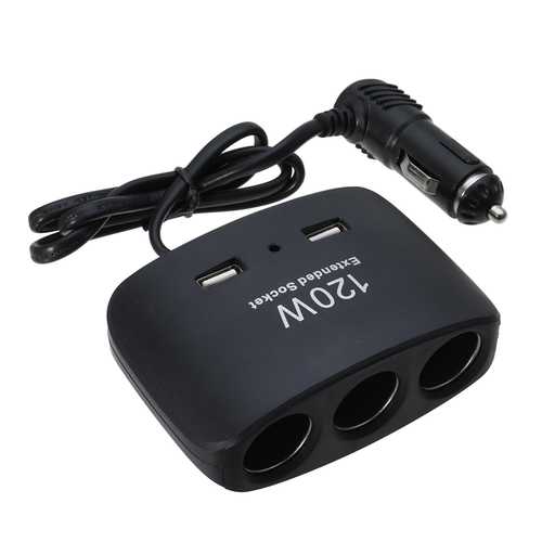 Bakeey Car Cigarette Lighter Plug Power Socket Charger - Dual USB Port Car Charger Adapter for iPhone Android Smartphones - Perfect for Road Trips & Daily Commuting