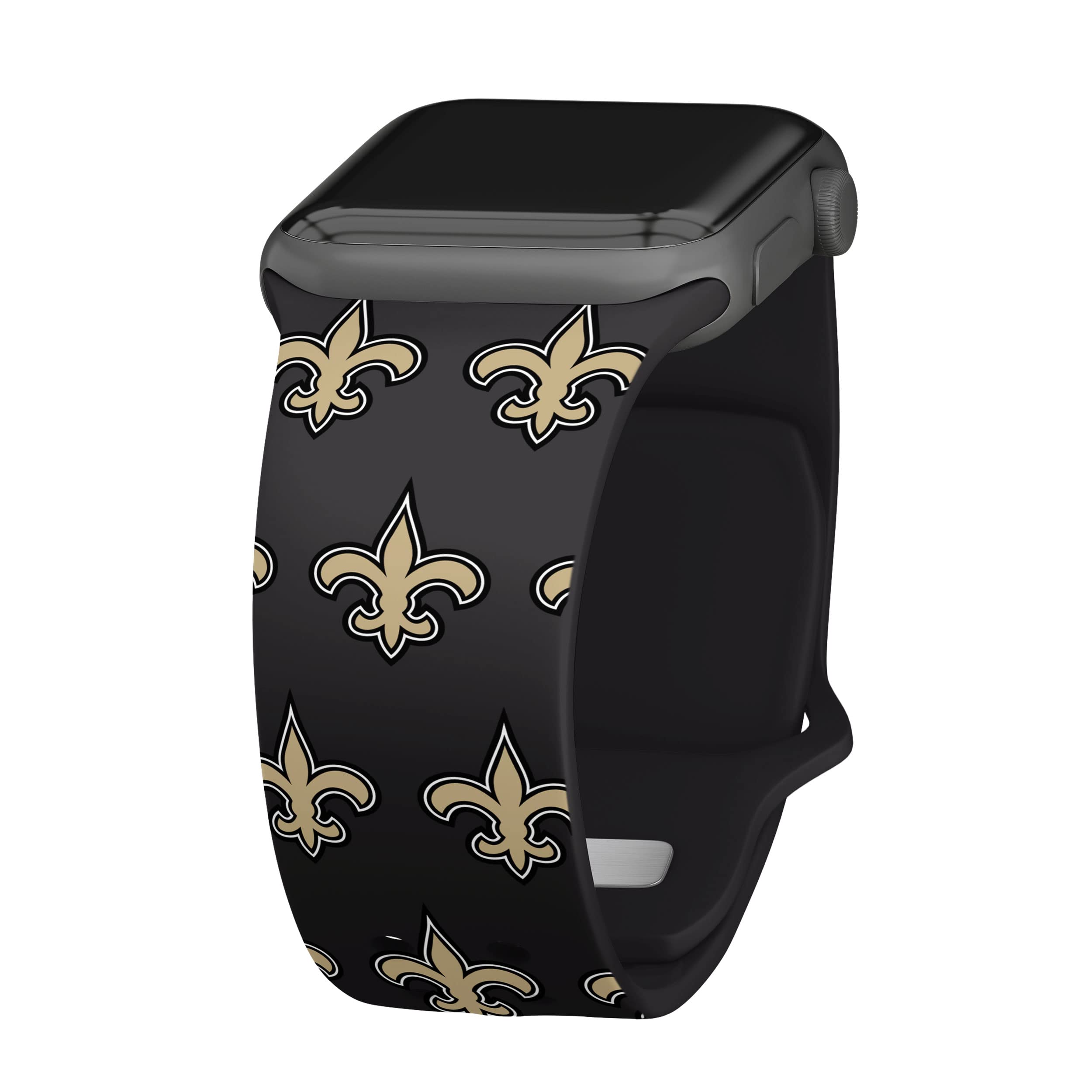 New Orleans Saints Apple Watch Band - HD Game Time Sports Strap Compatible with All Apple Watch Models - Perfect for NFL Fans & Game Day Accessories