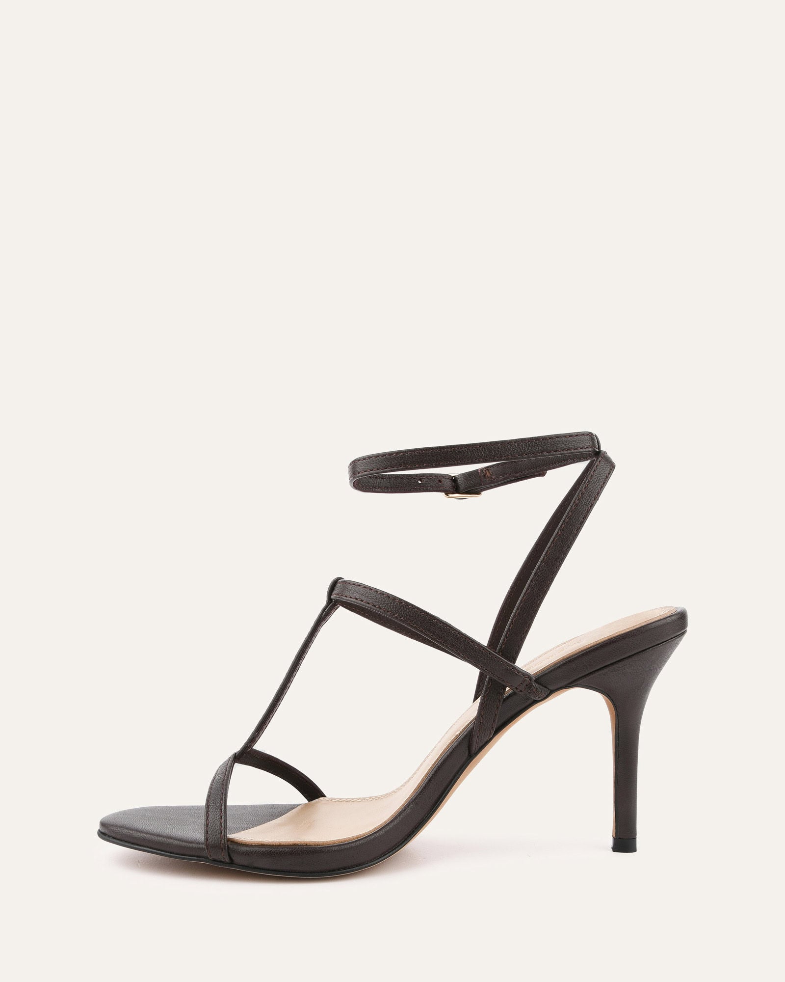 Lacey High Heel Sandals for Women - Genuine Cacao Leather Strappy Summer Dress Shoes | Perfect for Weddings, Parties & Beach Vacations