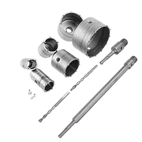 Masonry Hole Cutter Core Drill Bit Set - Heavy Duty & Durable Diamond Core Drills for Concrete, Brick & Tile - Perfect for Home DIY Projects & Professional Construction Work