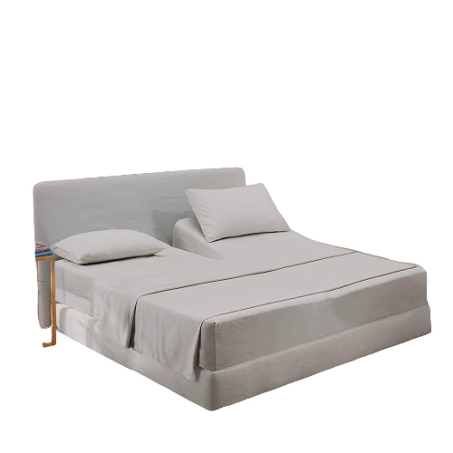Premium Split King Sheet Set for Sleep Number & Adjustable Beds - 4PC Flex Top Deep Pocket Fitted Sheets (Fits Up to 16