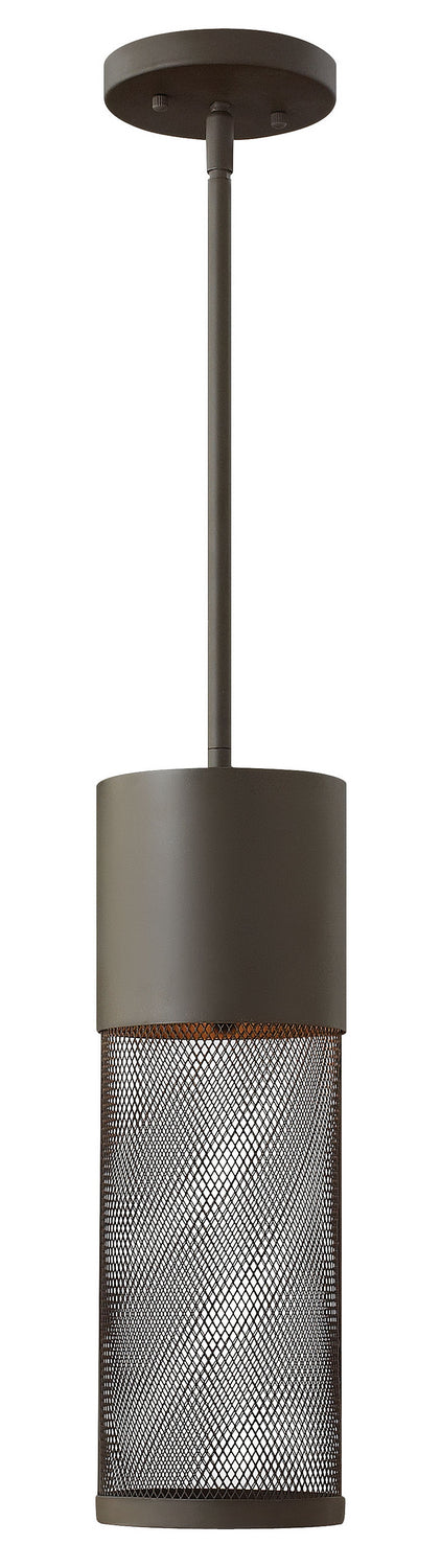 Aria LED Hanging Lantern in Buckeye Bronze - Outdoor Patio Lighting for Garden, Porch & Backyard Decor