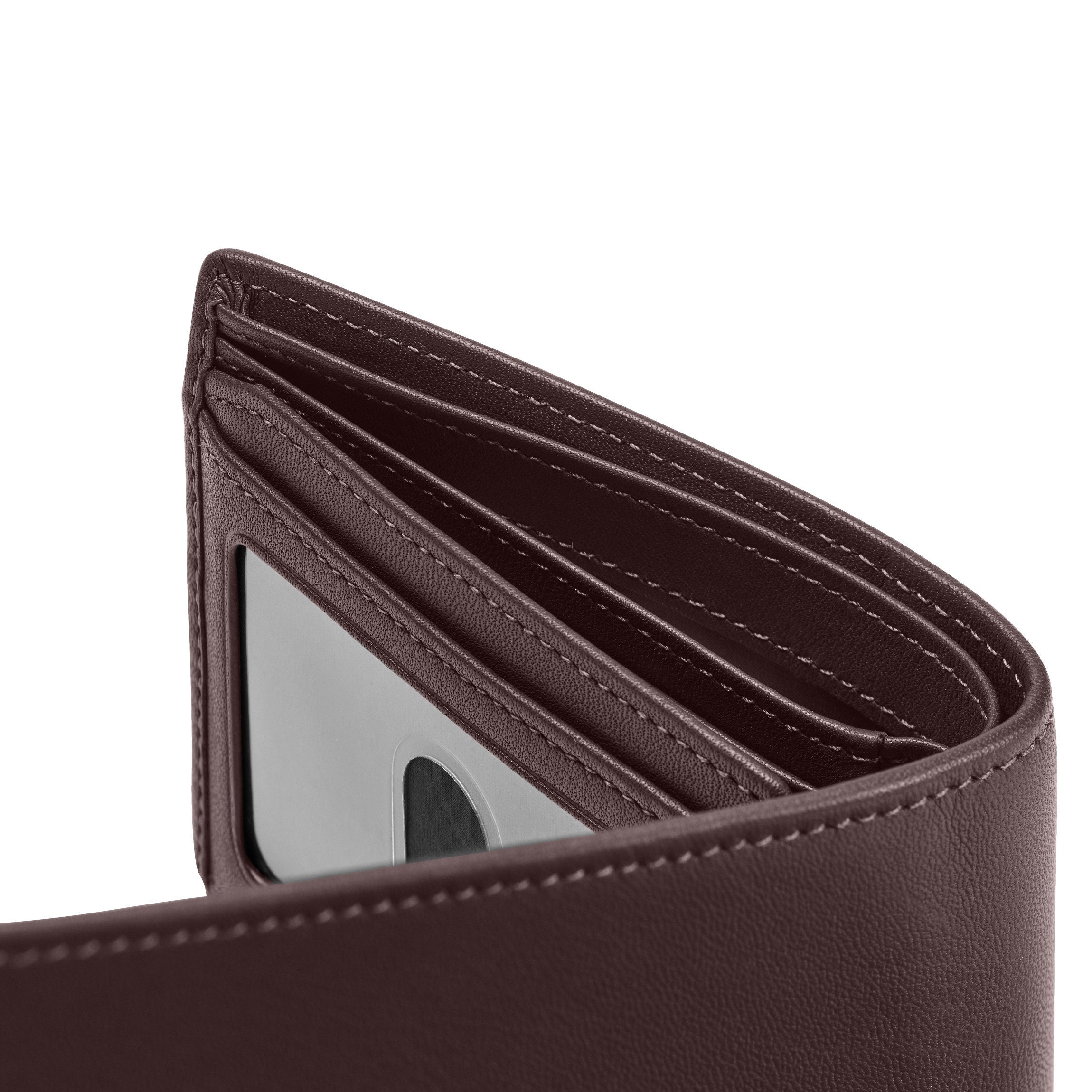 Genuine Leather Bifold Wallet with Flap for Men - Stylish Brown RFID Blocking Wallet for Everyday Use & Travel