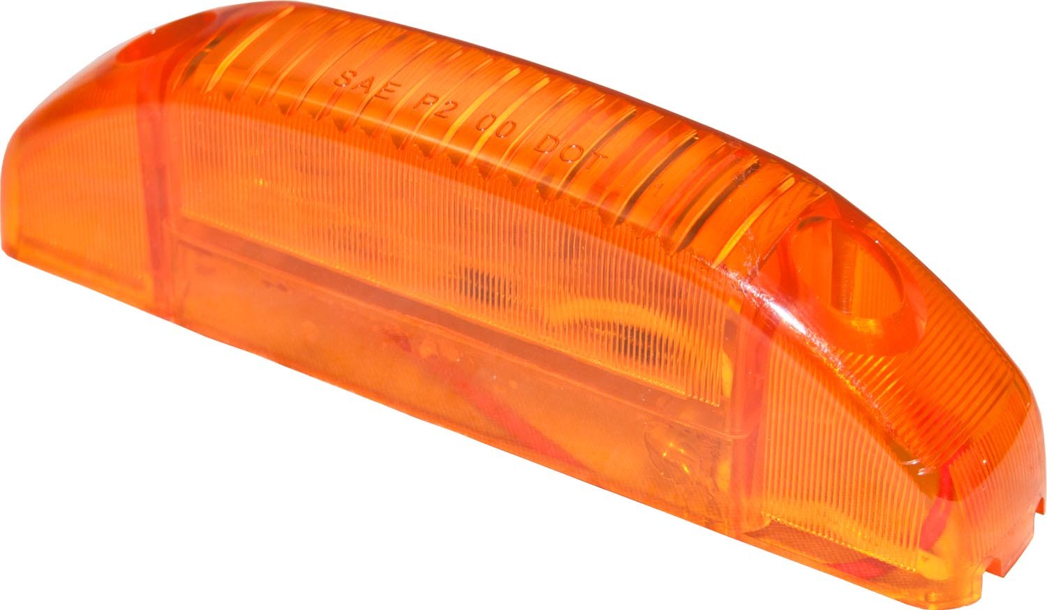 2 Pack Amber LED Marker Lights - DOT Approved Thin Line Sealed Clearance Lights for Trucks, Trailers & RVs - Waterproof & Durable for All Weather Conditions