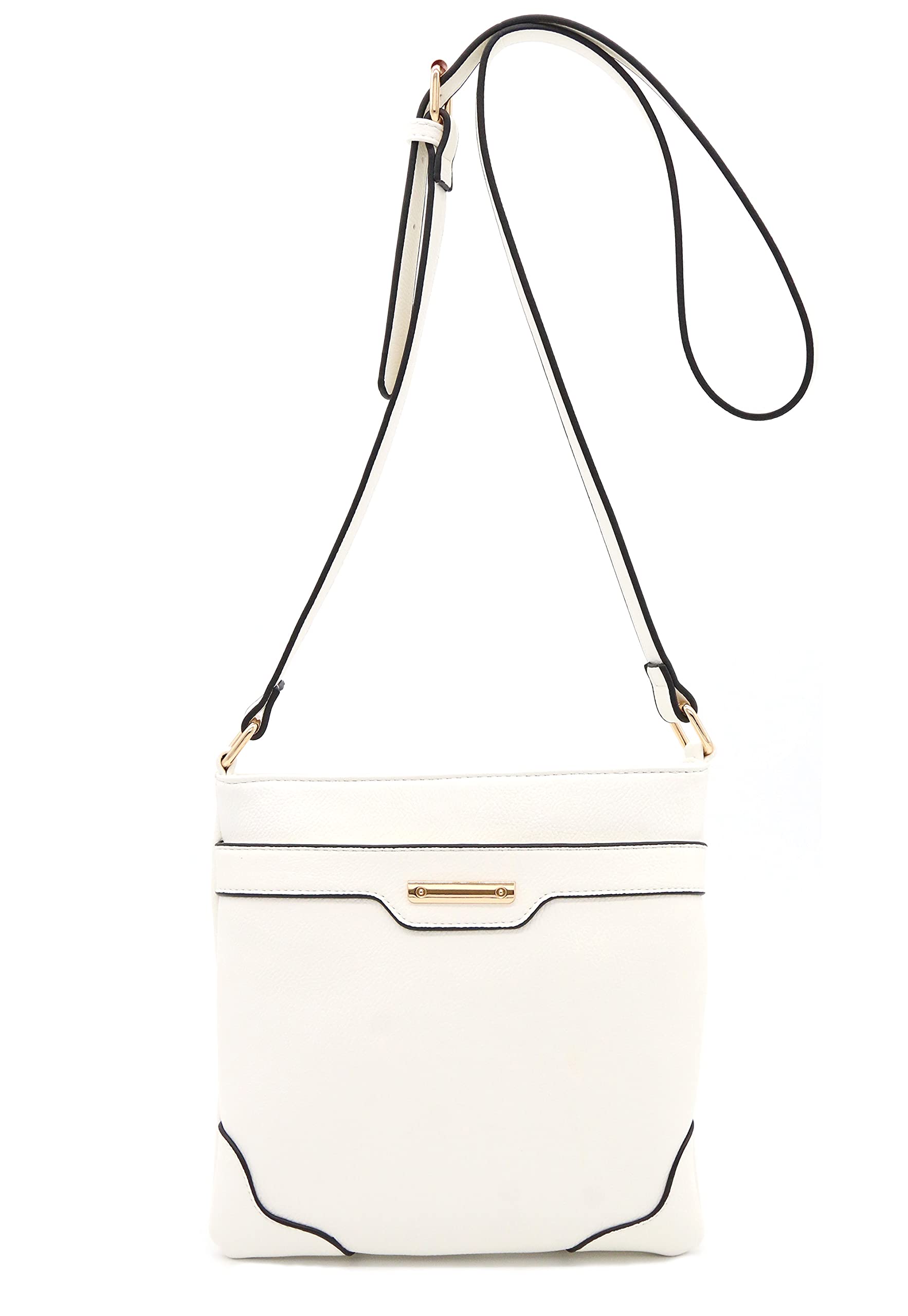 Stylish Medium Crossbody Bag for Women - Gold Plated Classic Purse - Perfect for Work, Travel & Everyday Use