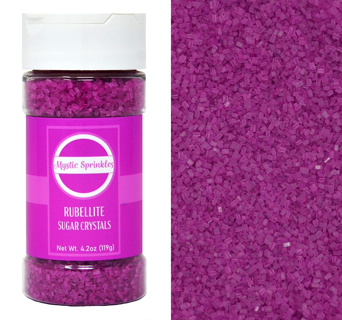 Mystic Sprinkles Sugar Crystals 4.2oz - Purple for Baking & Decorating
