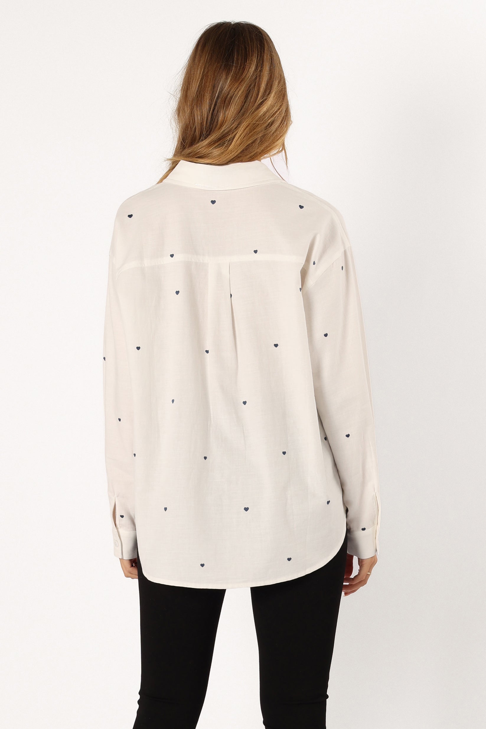 Avah Women's Button Down Shirt - Classic White Blouse for Work, Casual & Office Wear | Slim Fit Long Sleeve Top for Business & Everyday Outfits