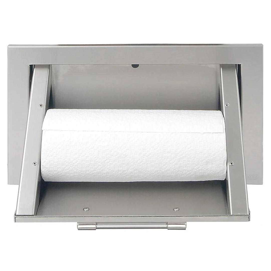 17in Single Access Outdoor Refrigerator Door with Left Hinge & Paper Towel Holder - Perfect for Alfresco Kitchens, RV Camping, and Backyard Entertaining