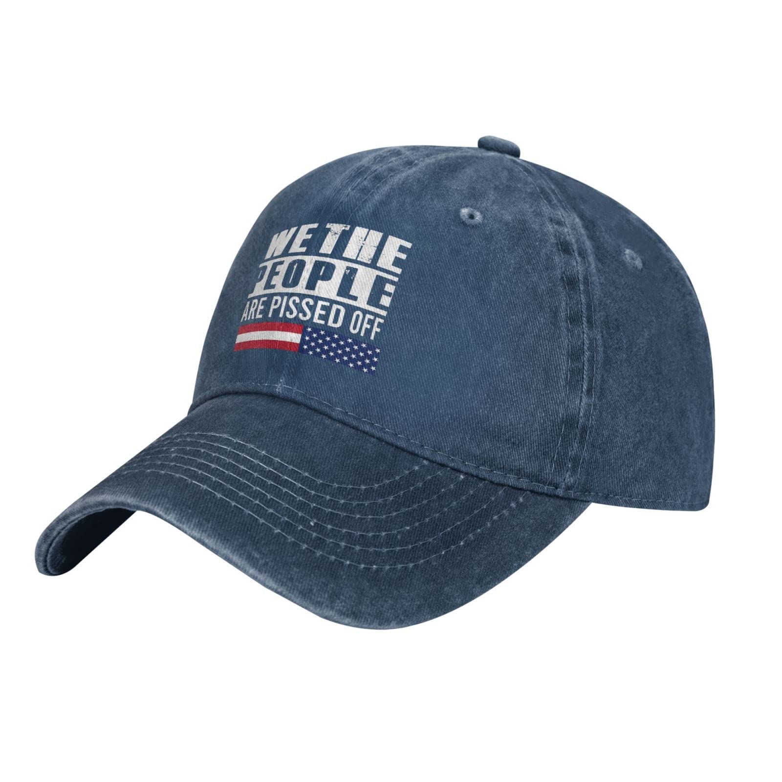 Upside Down American Flag Baseball Cap - Patriotic 'We The People' Protest Hat for Men - Trendy Political Statement Accessory for Rallies, Protests & Freedom of Speech Events