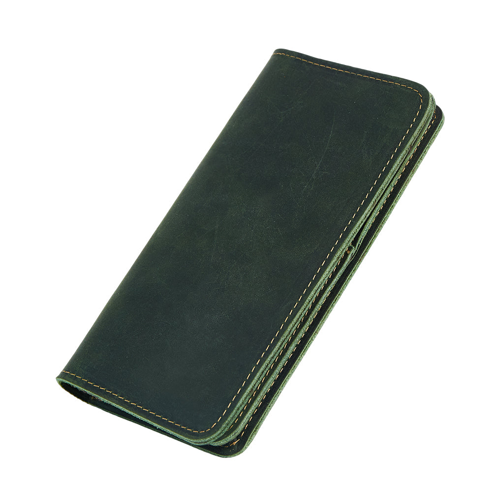 Premium Genuine Leather Wallet for Men - RFID Blocking, Slim Bifold Design - Perfect for Everyday Carry, Travel & Business (Brown)