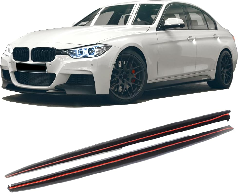 2012-2018 BMW F30 3 Series M Performance Style Side Skirt Extensions - Aerodynamic Body Kit Upgrade for Enhanced Sporty Look - Perfect for Car Enthusiasts & Street Racing