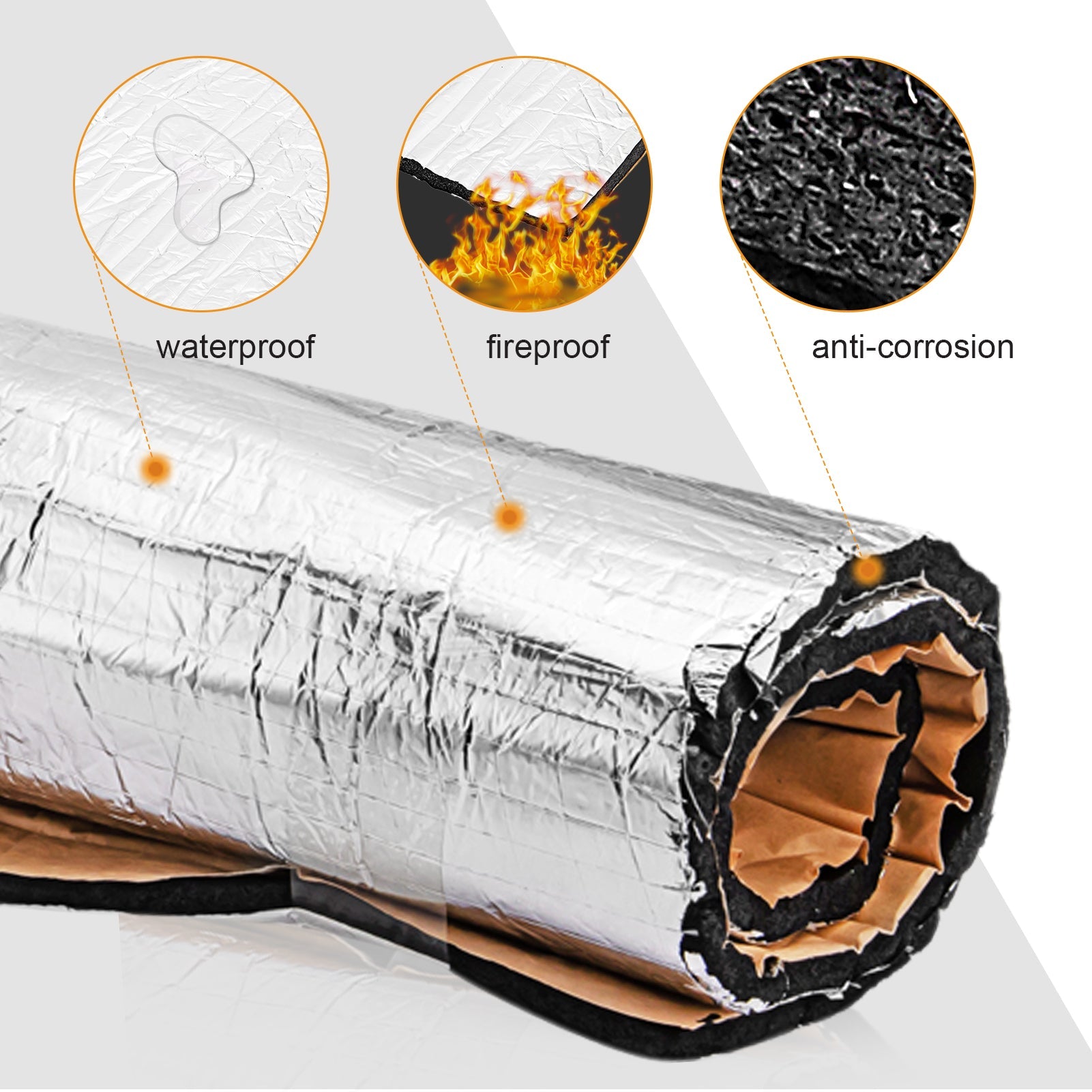 10mm 40x40 Motorcycle Engine Heat Shield Sound Deadener Mat - Noise Dampening & Thermal Insulation for Motorcycles, ATVs, Dirt Bikes - Reduce Engine Noise & Heat Transfer for Comfortable Riding