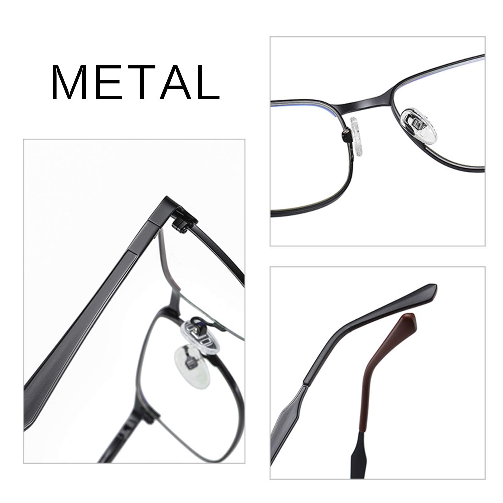 Premium Photochromic Reading Glasses for Men - COTIA Metal Frame Presbyopia Readers with Light-Adjusting Lenses | Ideal for Indoor/Outdoor Use, Reading, Driving & Computer Work