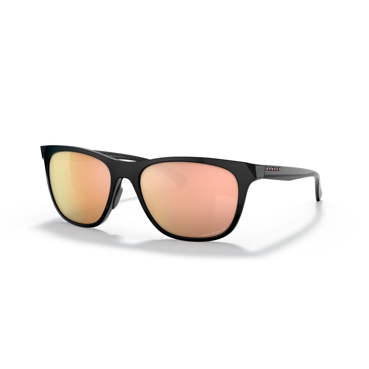 Oakley Leadline Sunglasses Polished Black Frame with Prizm Rose Gold Polarized Lenses - Model 0OO9473 947302 - Perfect for Running, Driving & Outdoor Sports