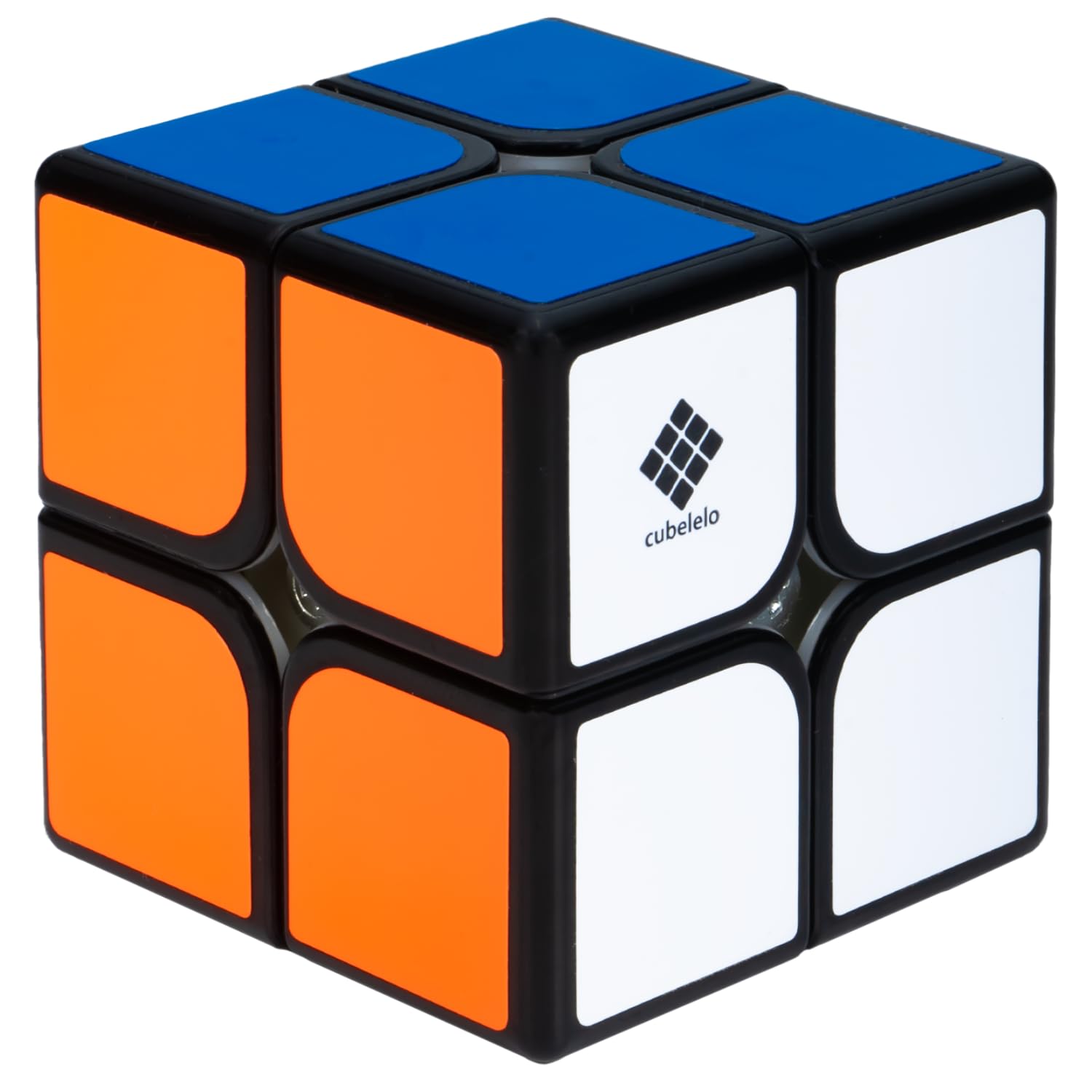 Cubelelo Drift 2x2 Black 3D Puzzle Set with Lubricant & Stand - Stress Relief Fidget Toy, Brain Teaser Travel Game for Adults & Kids Ages 3+ - Perfect for Office, Home, School & Travel Entertainment