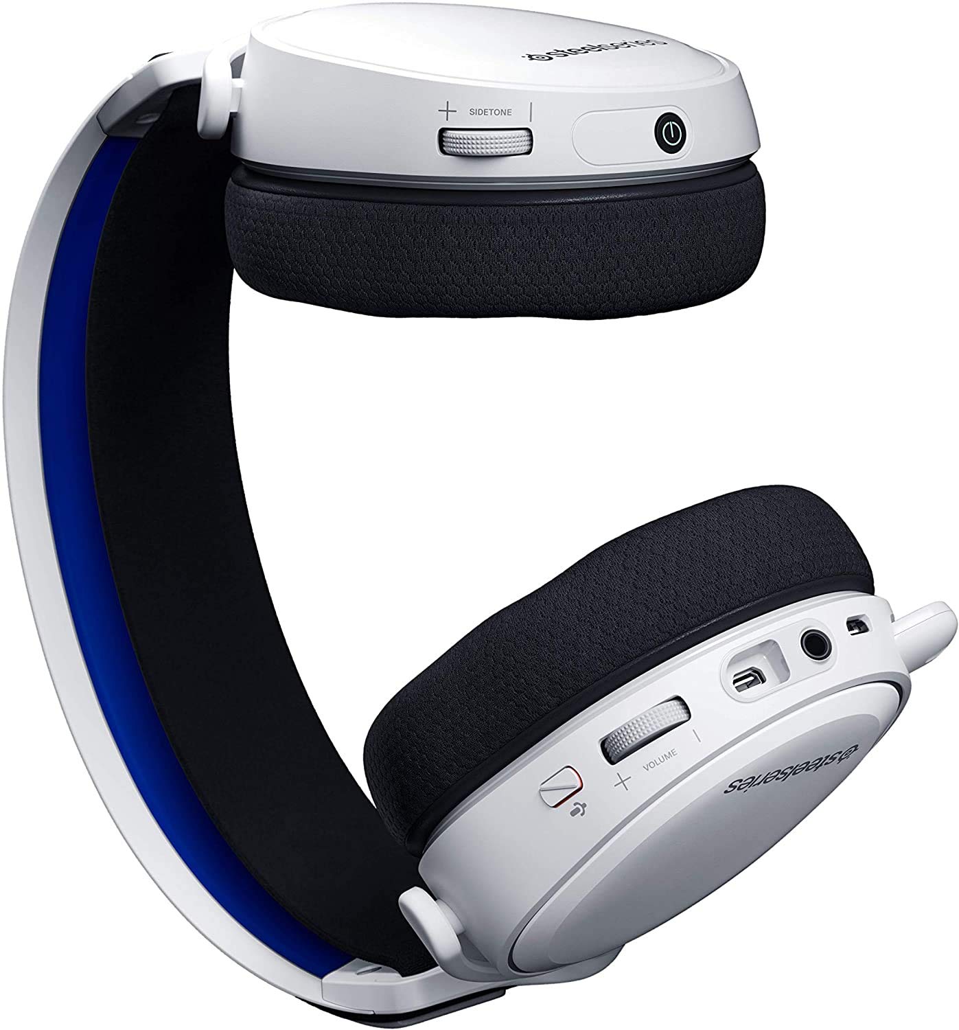 SteelSeries Arctis 7P Wireless Gaming Headset - 2.4GHz Lossless Audio for PS5/PS4 - Comfortable White Headphones with Microphone - Perfect for Competitive Gaming & Streaming
