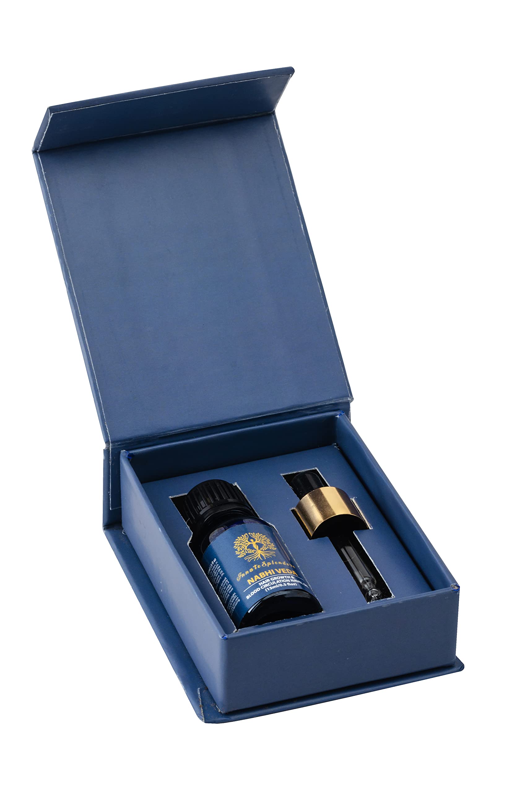 NABHI VEDA Hair Growth Oil - Belly Button Oil for Circulation & Silk Hair Care