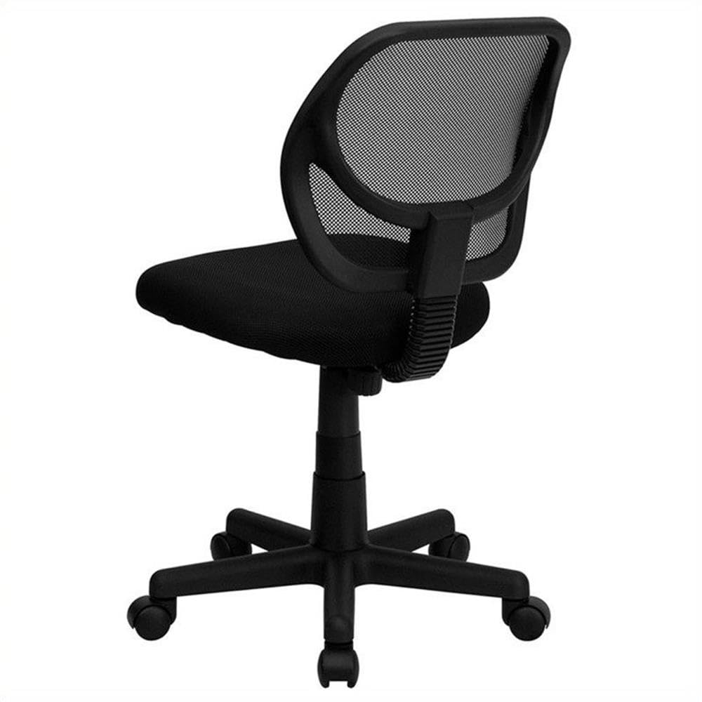 Ergonomic UrbanPro Mid-Back Black Mesh Office Chair with Lumbar Support - Perfect for Home Office, Gaming & Computer Workstations