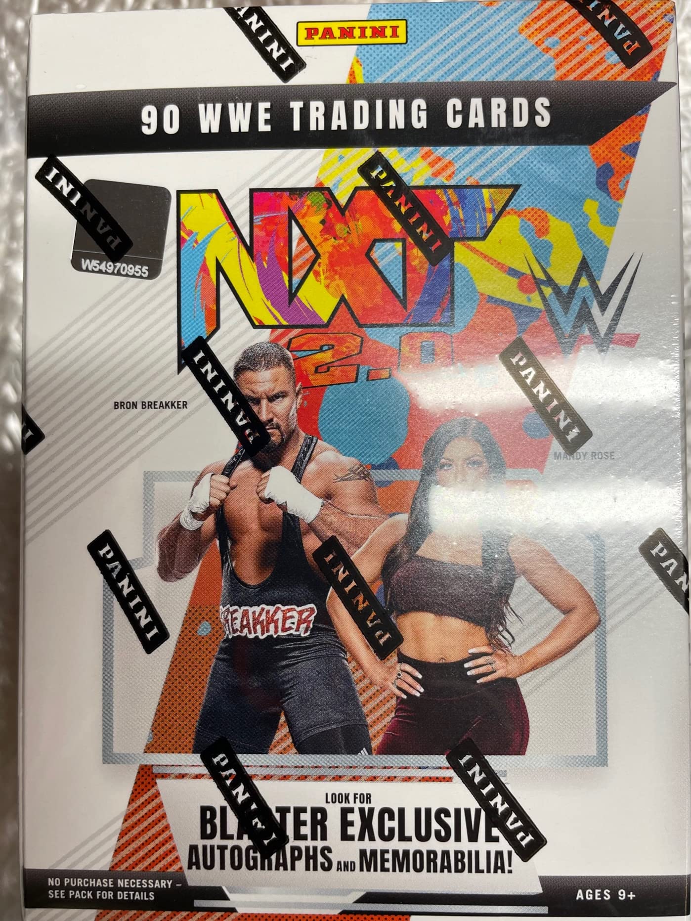2022 Panini NXT WWE Blaster Box - Factory Sealed with 90 Cards (6 Packs, 15 Cards Each) | Collectible Trading Cards for WWE Fans | Perfect for Gift Giving, Card Collecting, and Trading Events