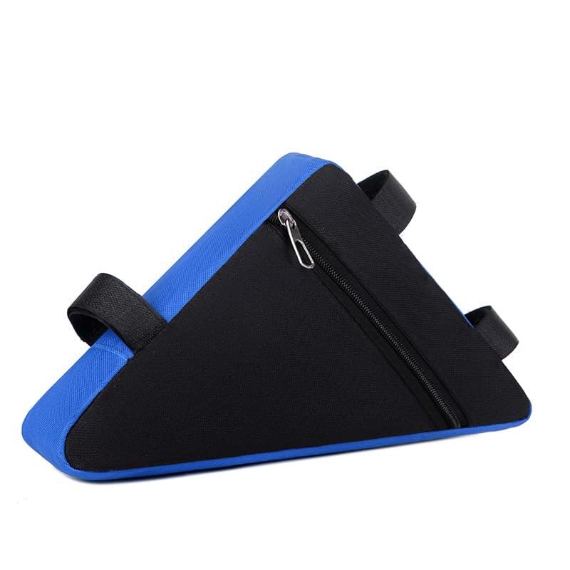 Waterproof Bicycle Saddle Bag - Perfect Size Bike Seat Bag for Essentials | Reflective Safety Cycling Bag | Durable Bike Triangle Storage for Commuting, Mountain Biking & Road Cycling - Blue