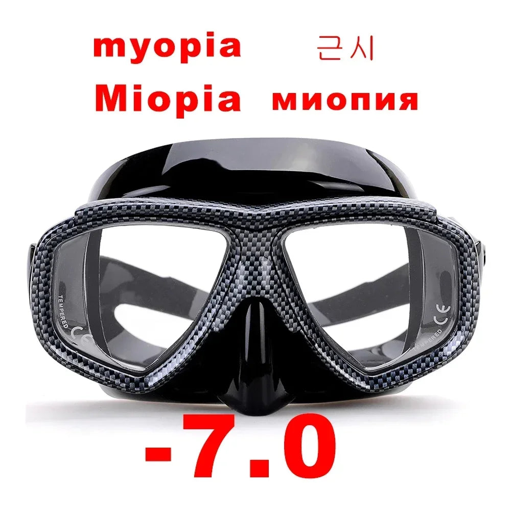 Aleefa Unisex Swim Goggles with Tempered Glass Lens & Silicone Frame - Anti-Fog Myopic Swimming Mask 64203 for Adults & Kids - Perfect for Pool, Beach, and Competitive Swimming