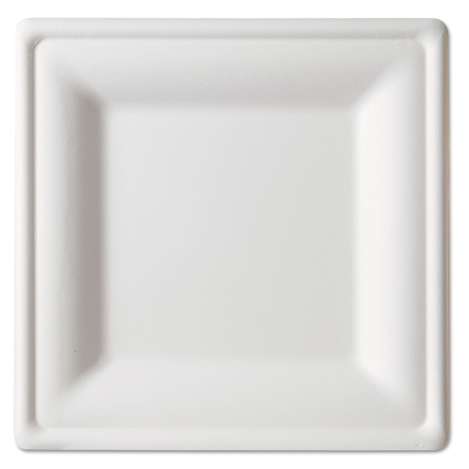 ECOEPP023 - Biodegradable Square Sugarcane Plates - Large 10.5