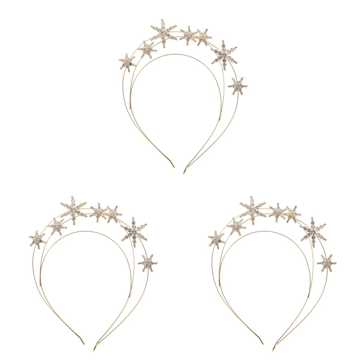 Minkissy 2-Piece Rhinestone Tiara Set for Women & Girls - Elegant Queen Crown Headband with Shiny Crystals for Weddings, Parties, Prom & Special Occasions | Delicate Hair Accessories for Brides, Princess Costumes & Fashion Events