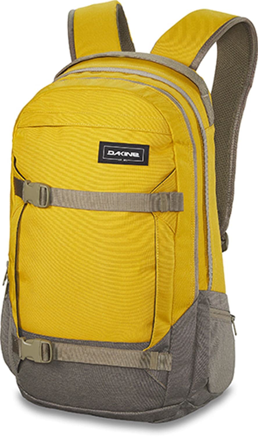 Dakine Mission 25L Backpack - Mustard Moss Color, Lightweight Hiking Daypack for Men & Women, Perfect for Travel, School & Outdoor Adventures