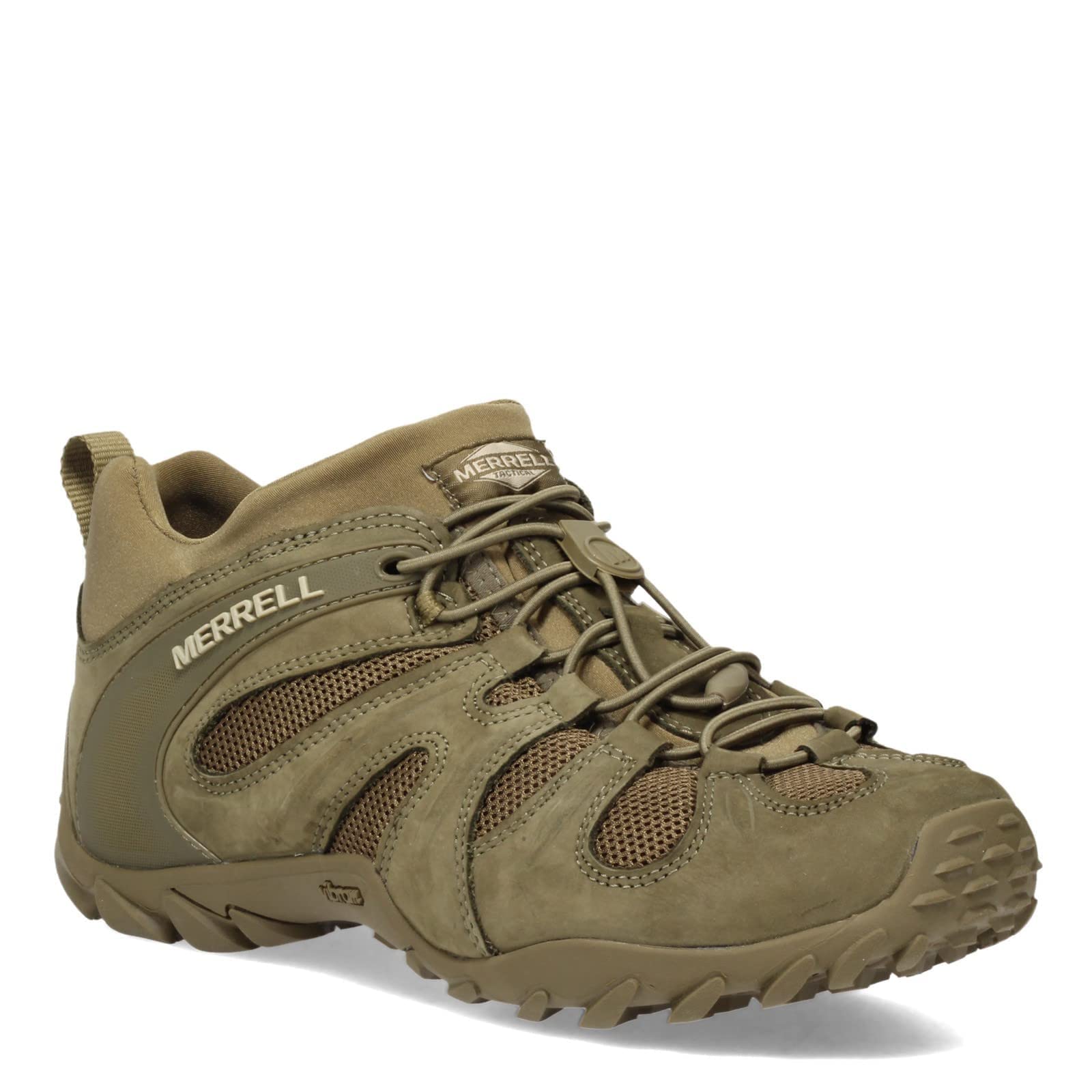 Merrell Men's Cham 8 Stretch Tactical Boot - Waterproof Hiking Boots for Outdoor Adventures, Work & Military Use